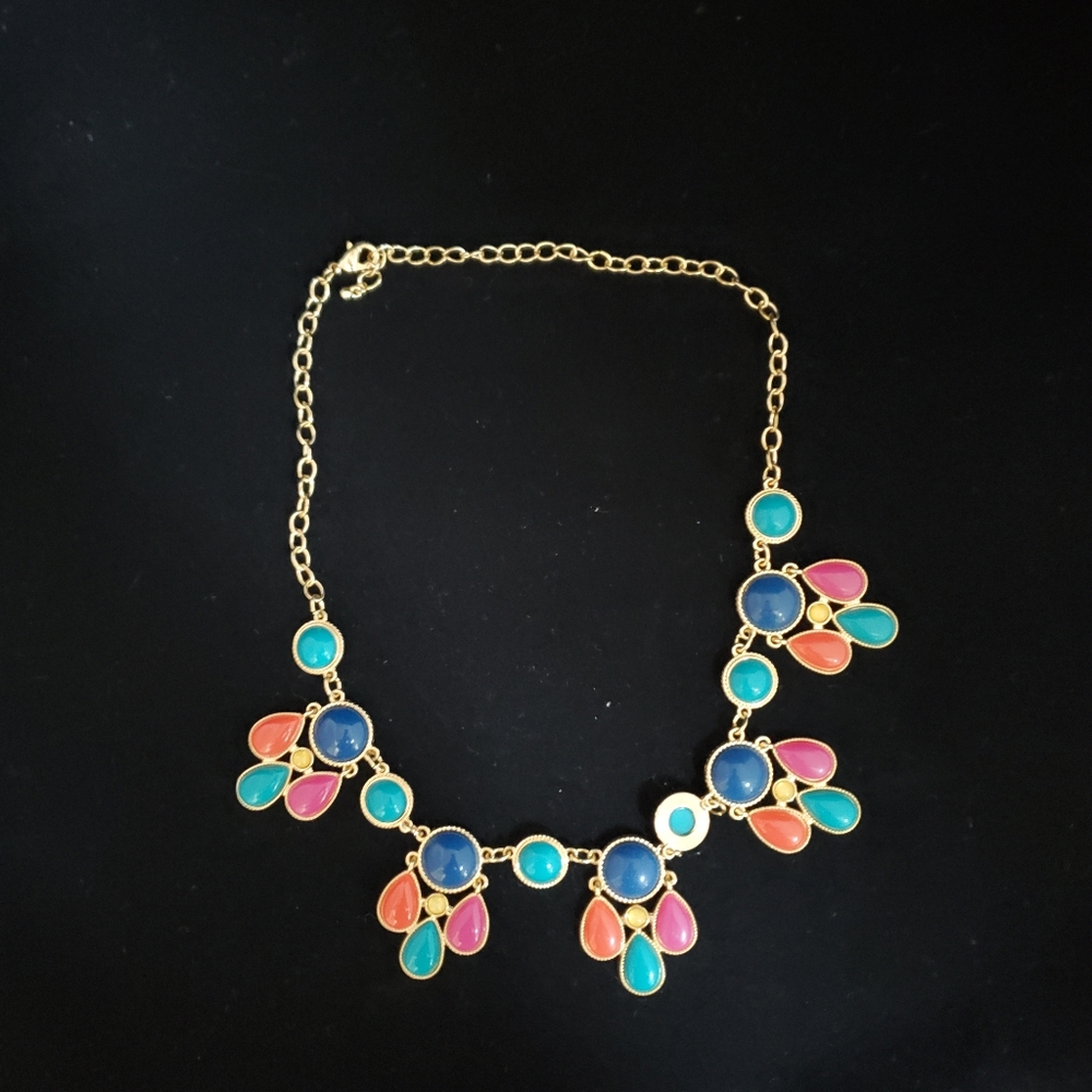 Necklace Multicolor Stone.  Make a Statement